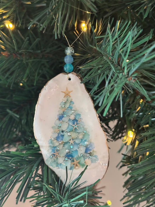 Sea Glass Christmas Tree Ornament