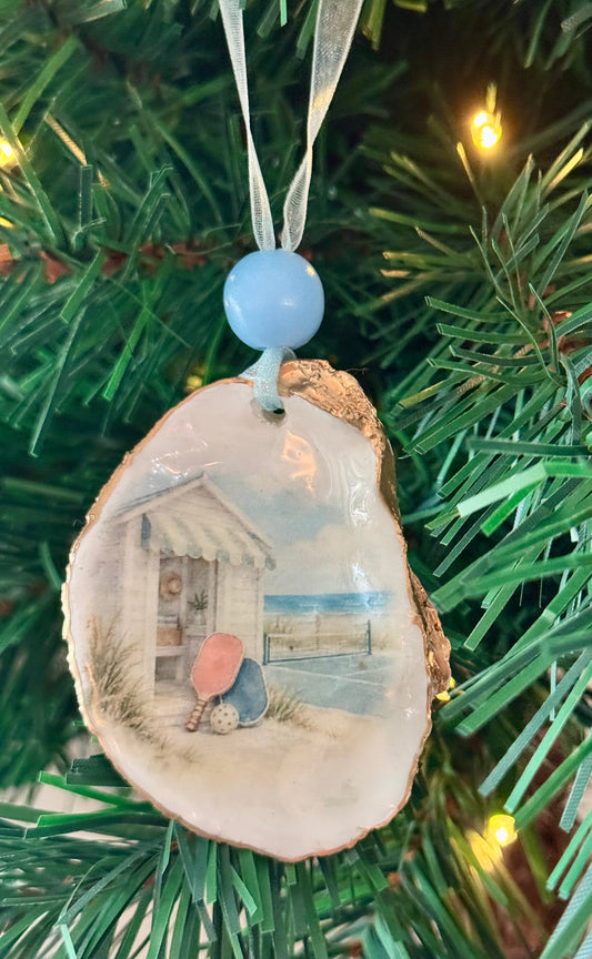 Coastal Pickleball Ornaments