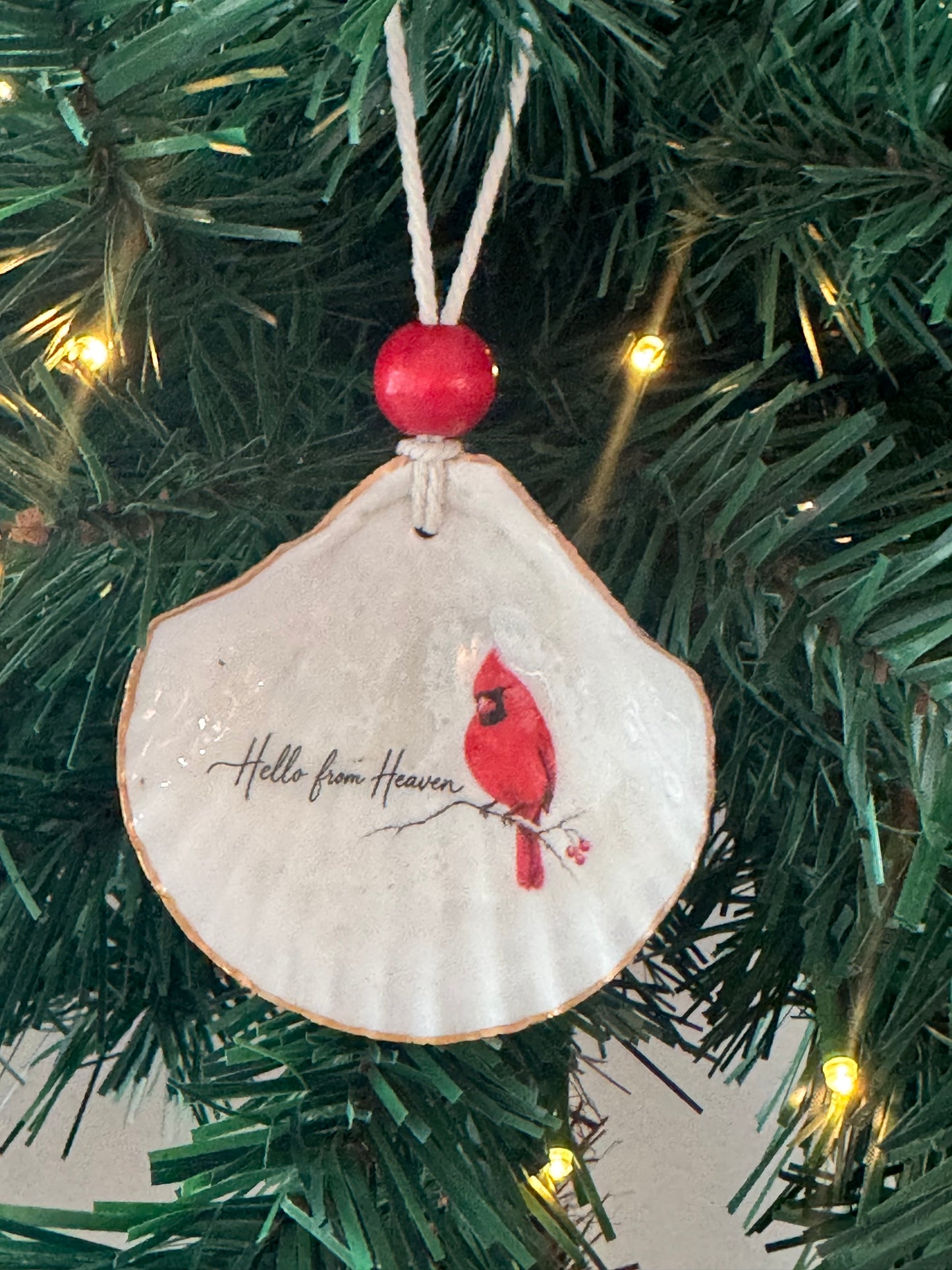Words of Hope Shell Ornament