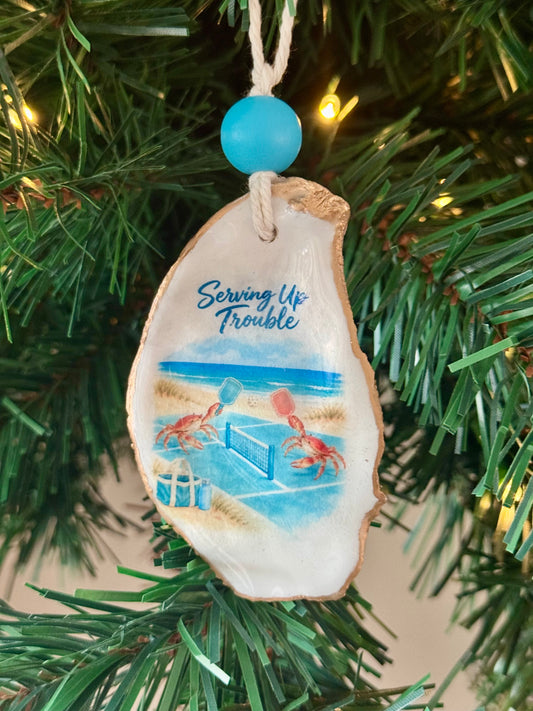 Coastal Pickleball Ornaments