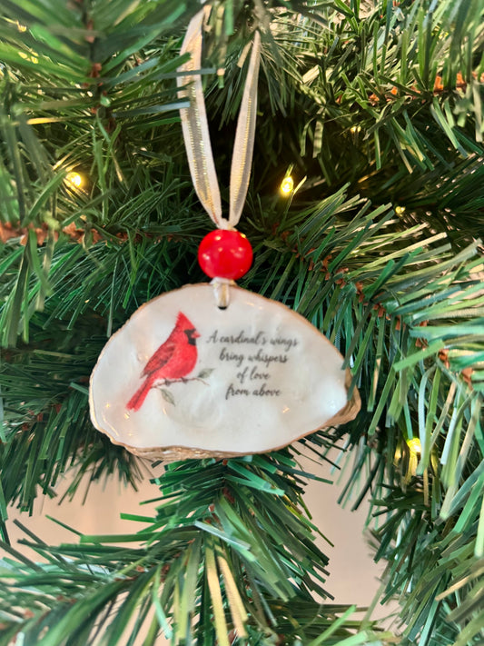 Cardinal Message Ornament