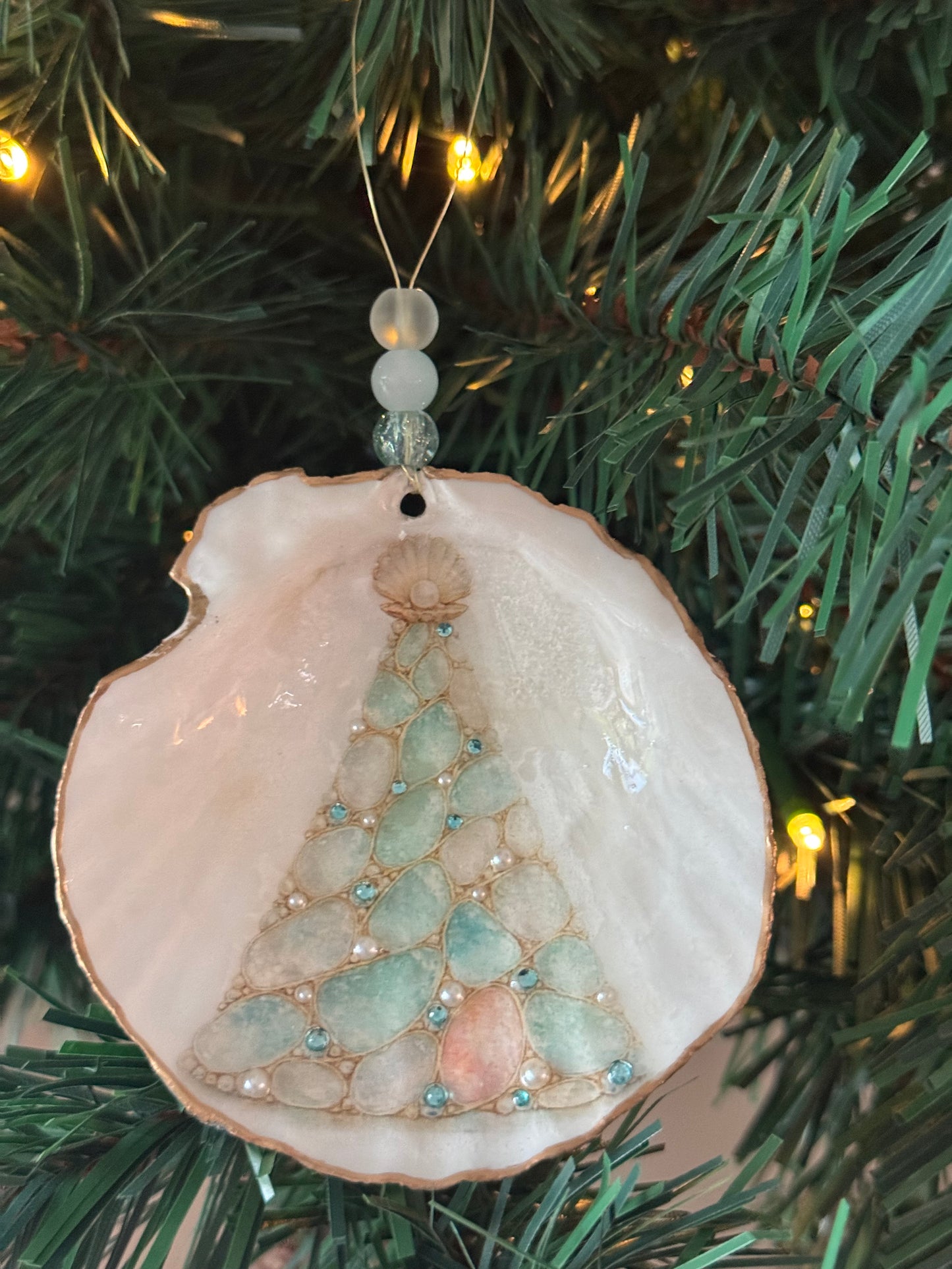 Sea Glass Christmas Tree Ornament
