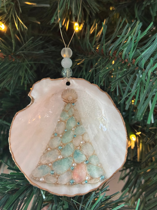 Sea Glass Christmas Tree Ornament