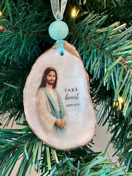 Jesus and Scripture Ornament