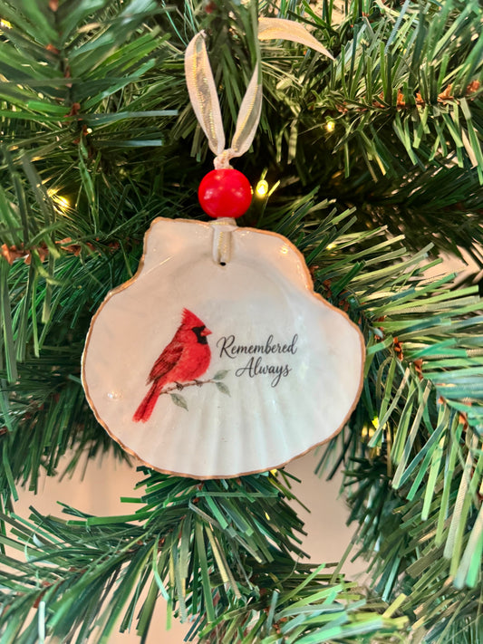 Cardinal Message Ornament