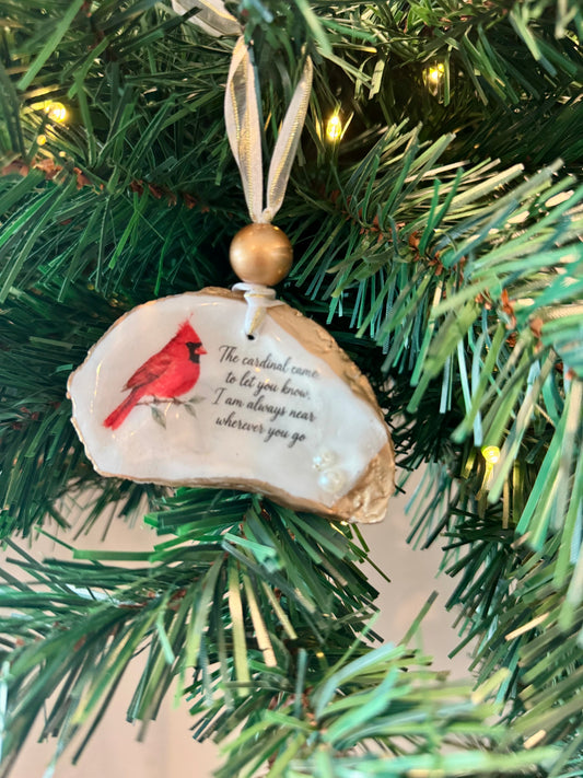 Cardinal Message Ornament