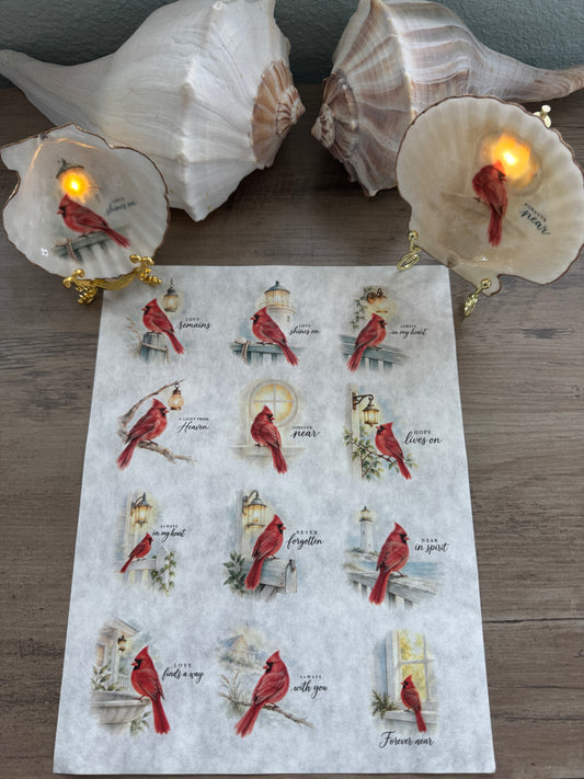 Forever Near Decoupage Rice Paper
