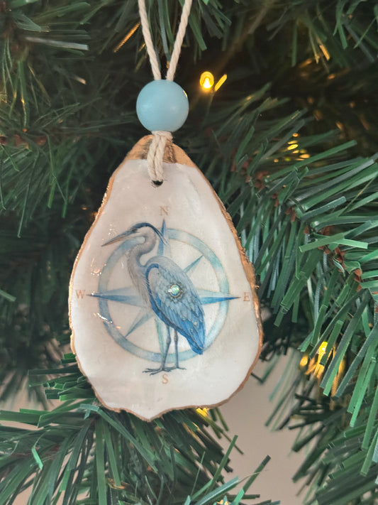 Nautical Compass Shell Ornaments