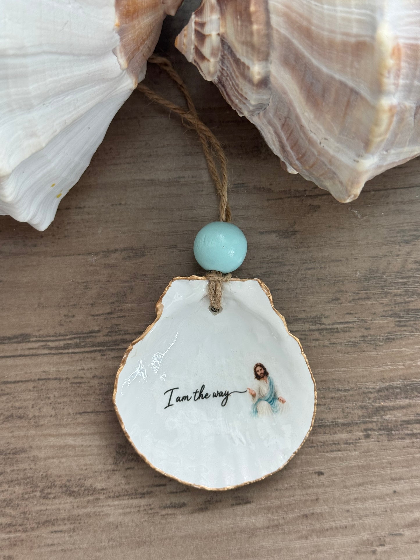 Words of Hope Shell Ornament