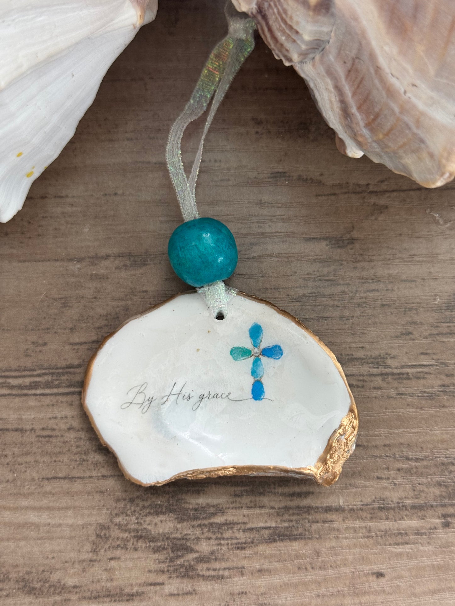 Words of Hope Shell Ornament