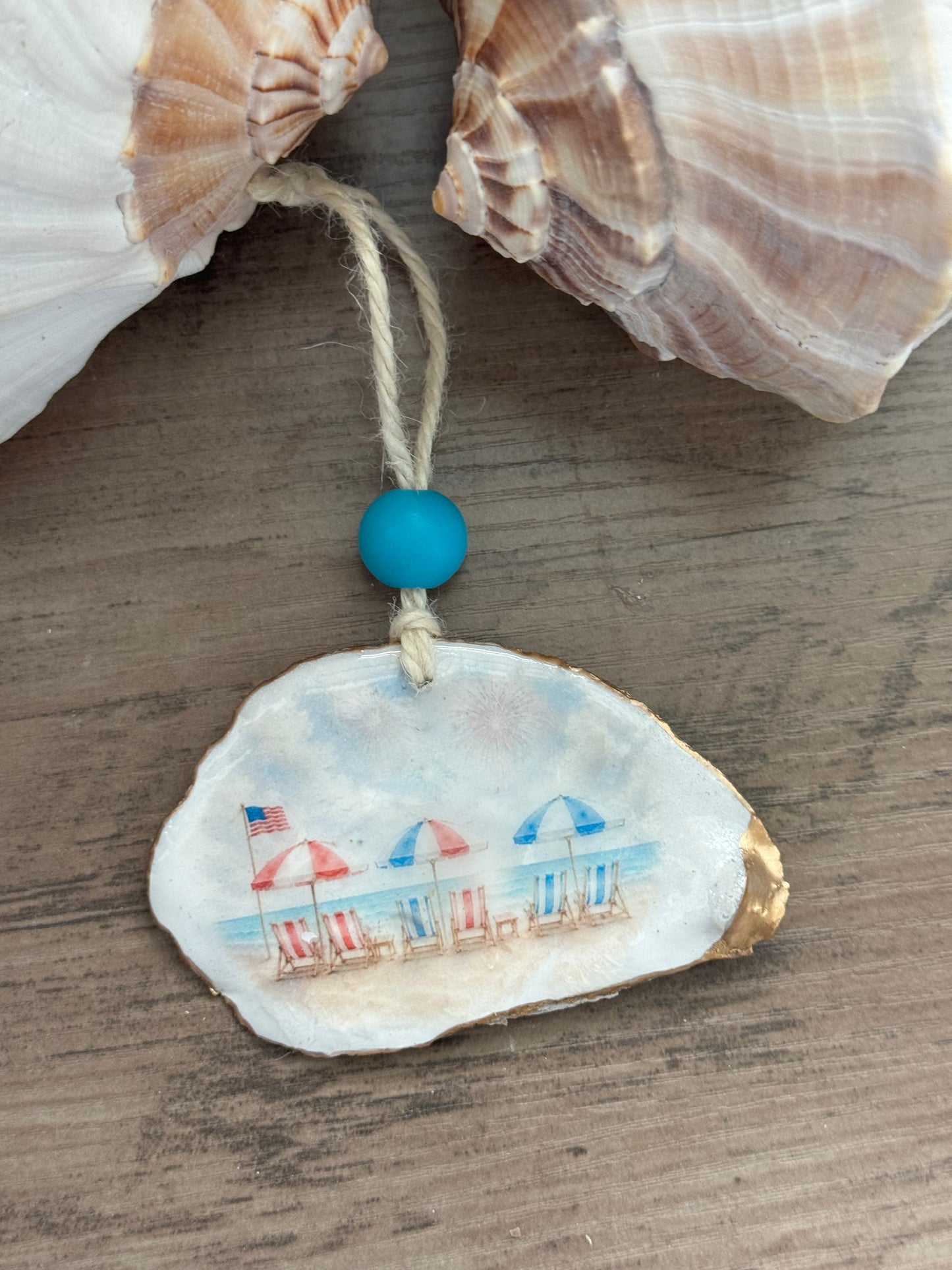 Coastal Americana Shell Ornament