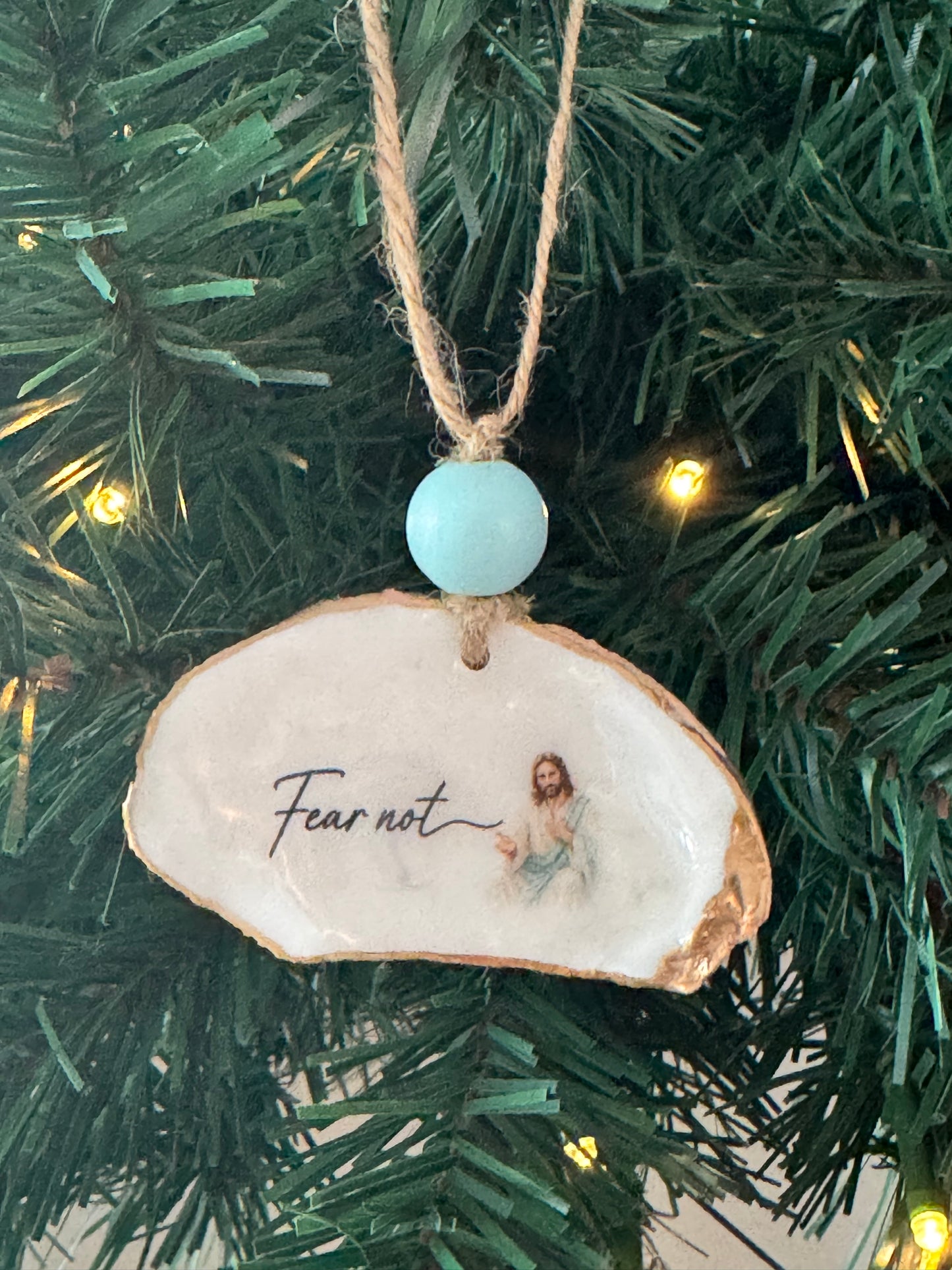 Words of Hope Shell Ornament