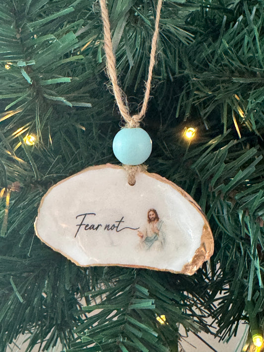 Words of Hope Shell Ornament