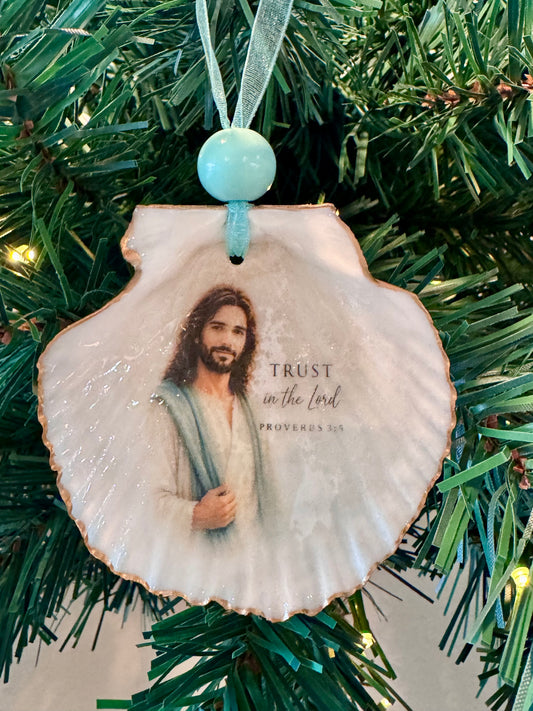 Jesus and Scripture Ornament