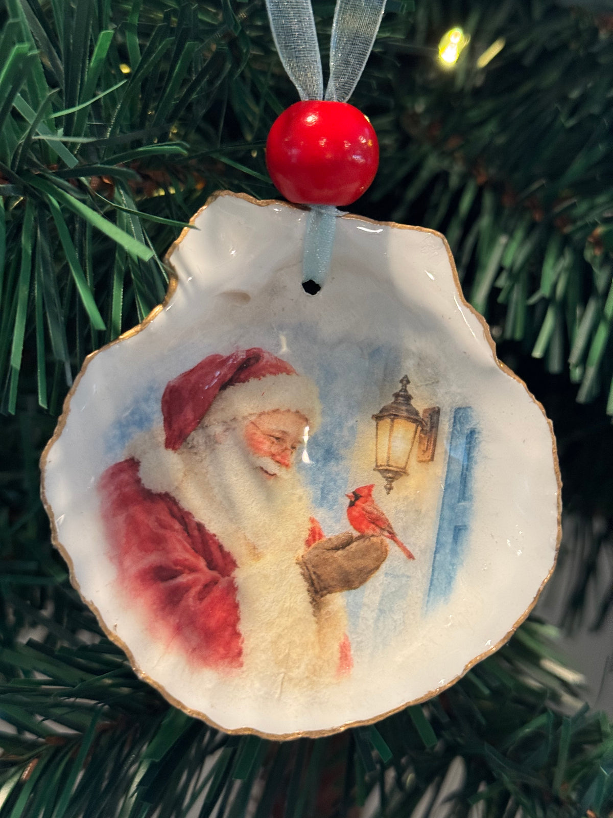 Santa Christmas Glow Lighted Shells