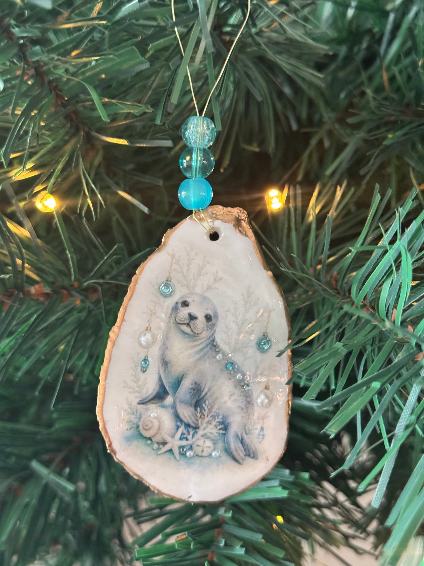 Seal Christmas Tree Ornament