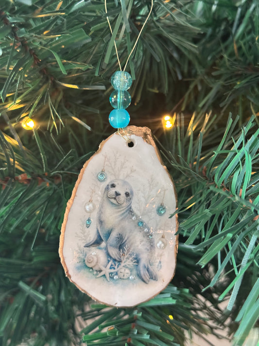 Seal Christmas Tree Ornament