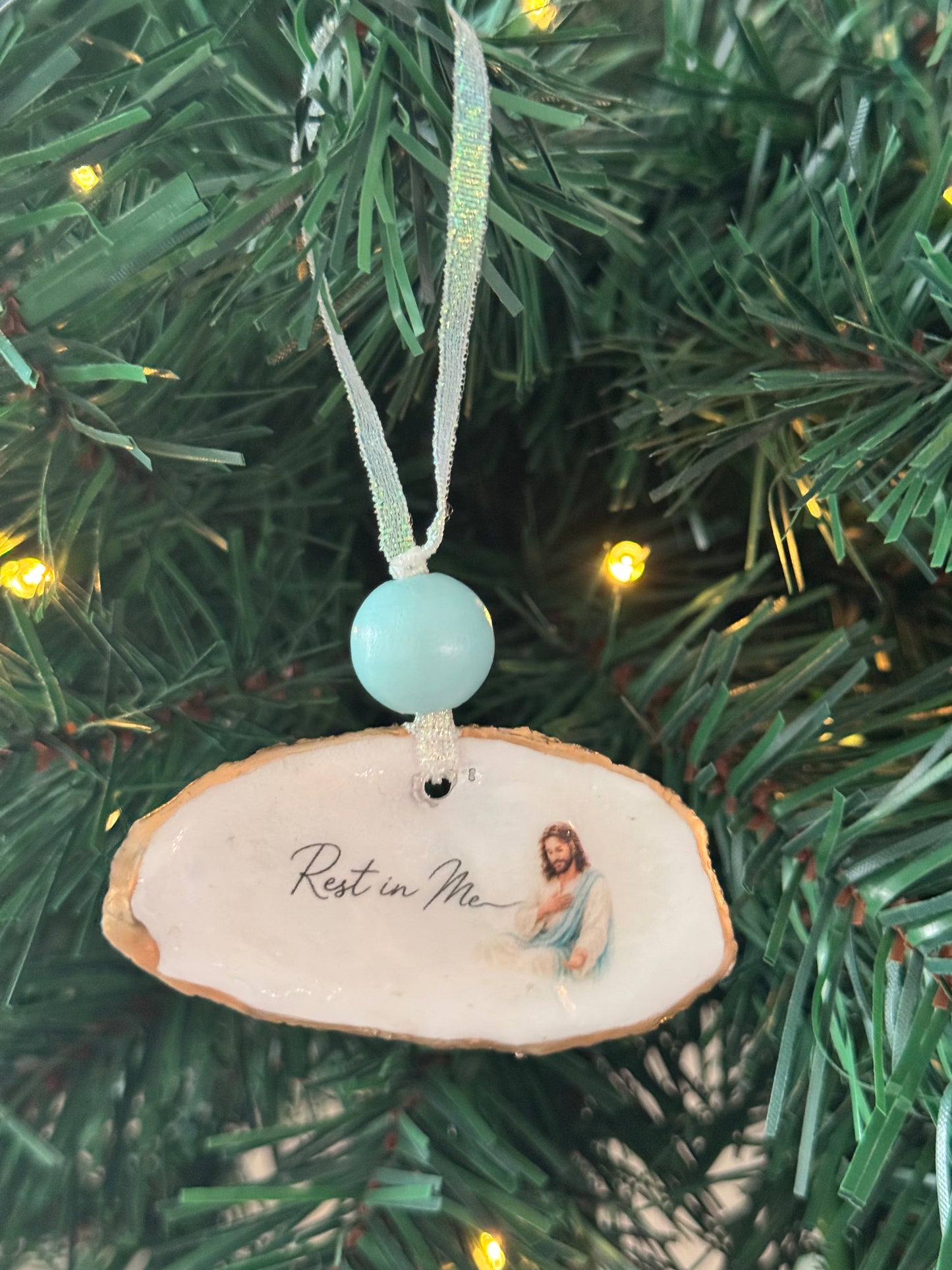 Words of Hope Shell Ornament