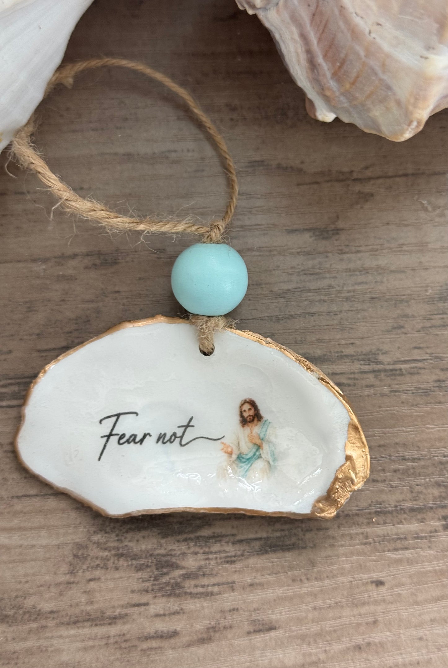 Words of Hope Shell Ornament
