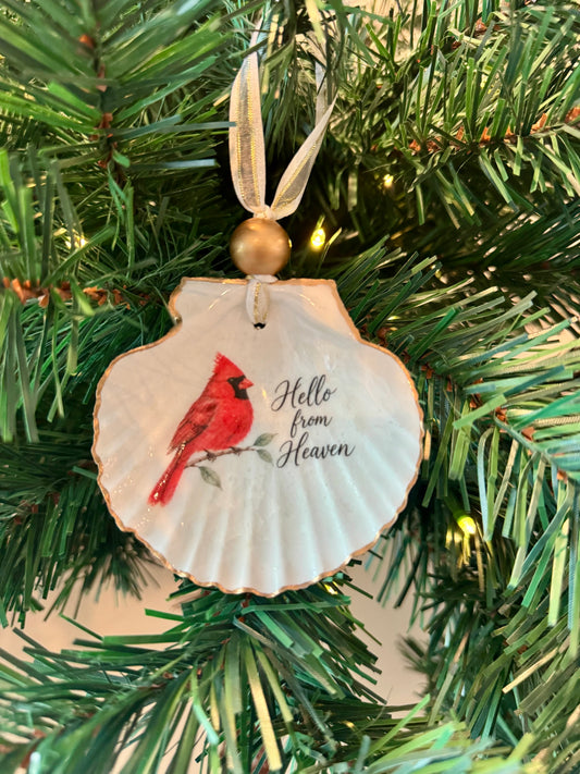 Cardinal Message Ornament