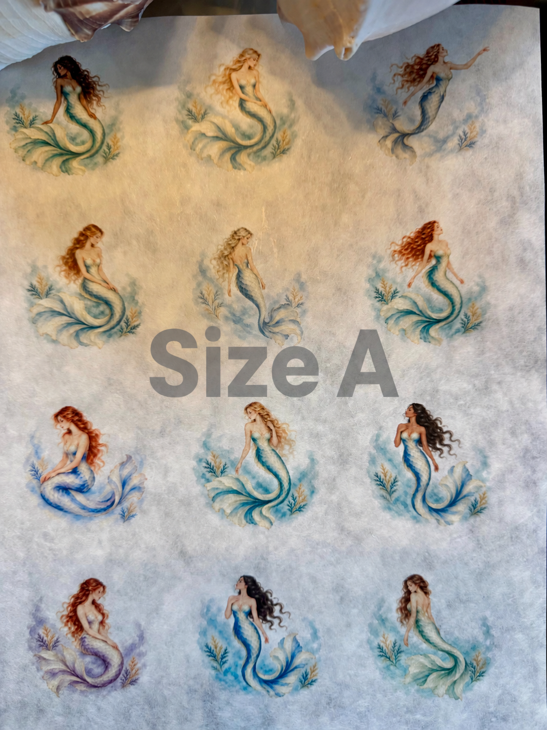 Coastal Mermaids Decoupage Rice Paper