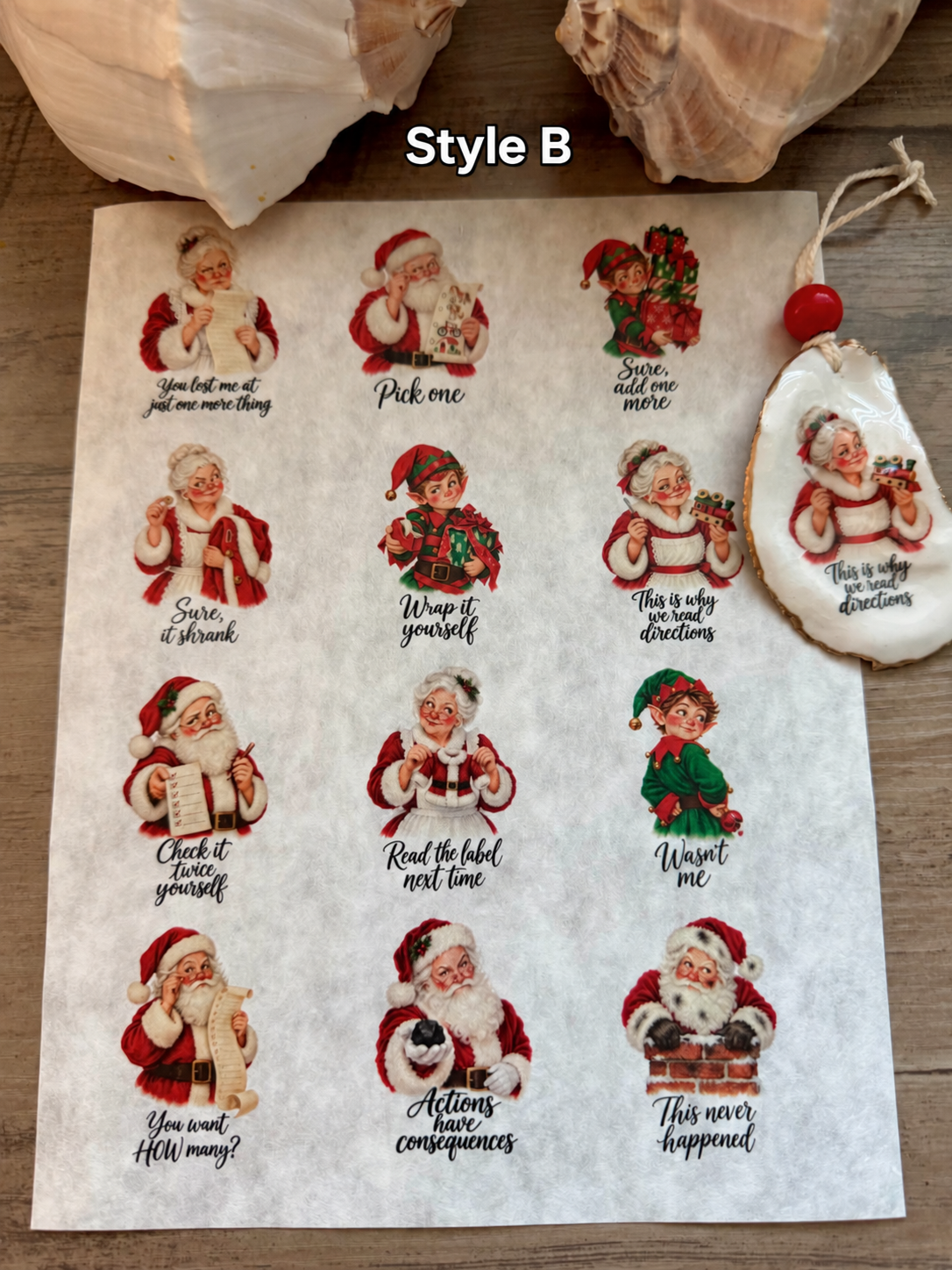 North Pole Attitude Decoupage Rice Paper