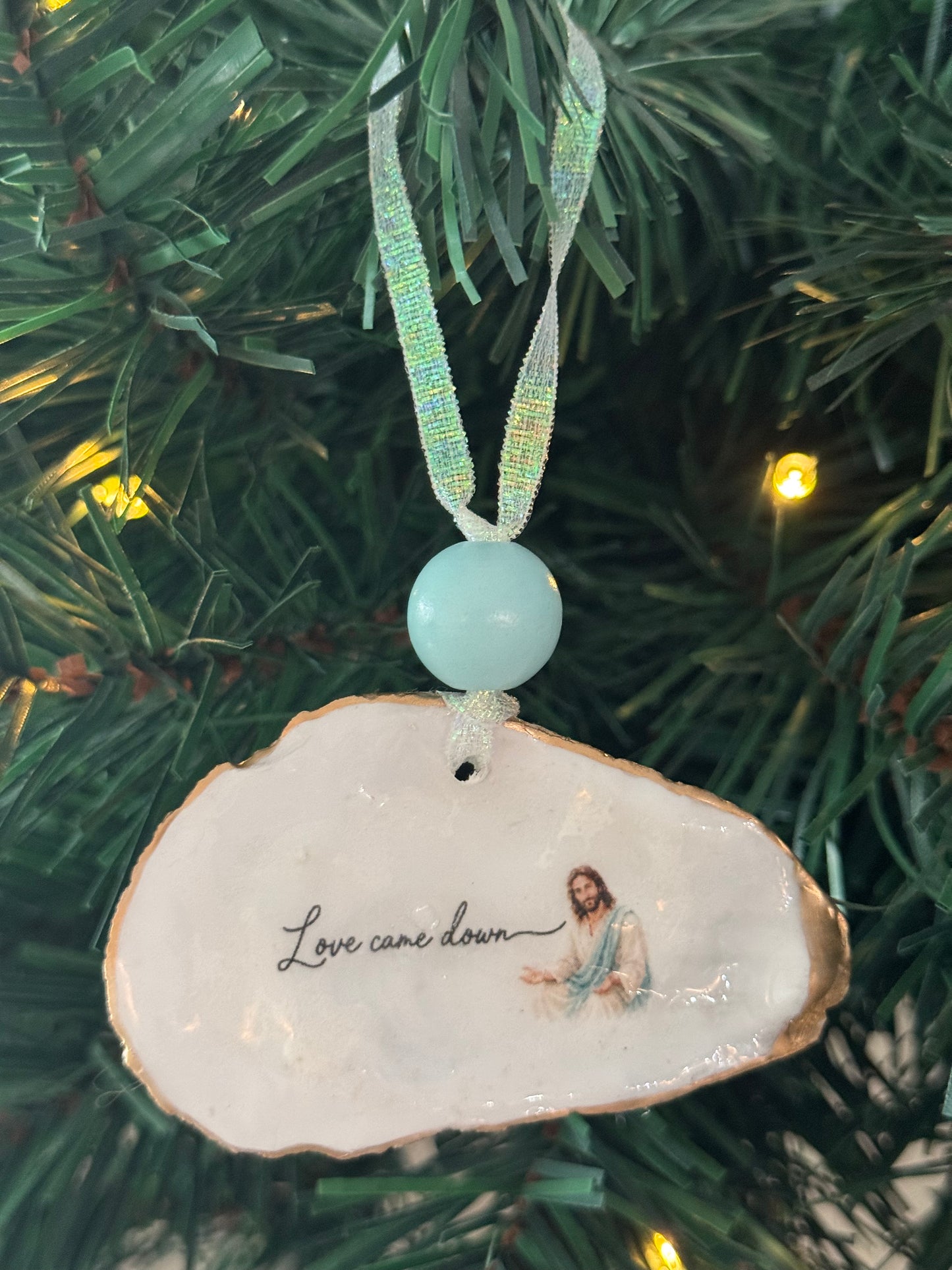 Words of Hope Shell Ornament