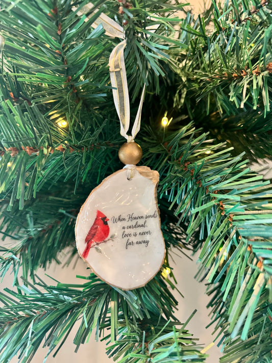 Cardinal Message Ornament