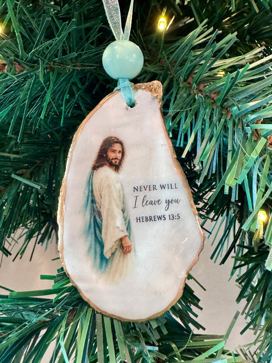 Jesus and Scripture Ornament