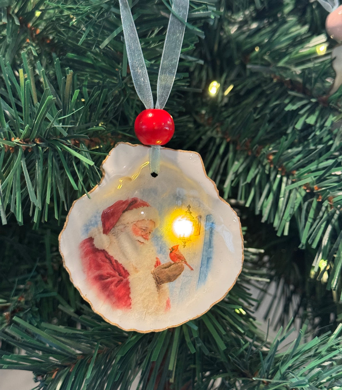 Santa Christmas Glow Lighted Shells