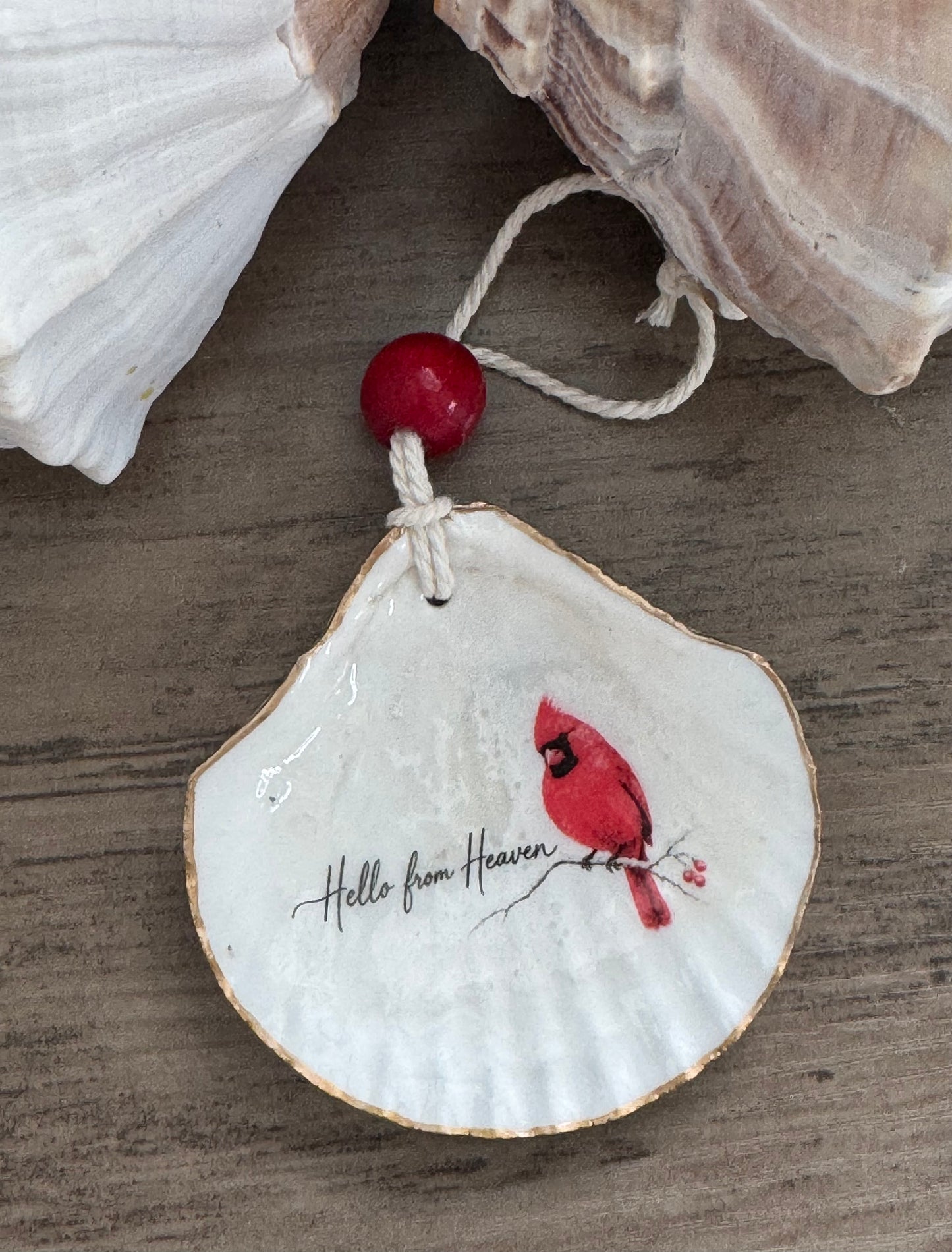 Words of Hope Shell Ornament