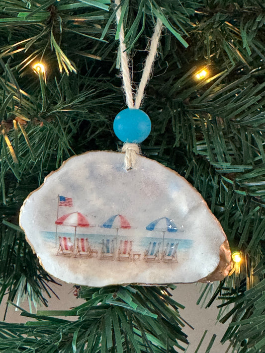 Coastal Americana Shell Ornament