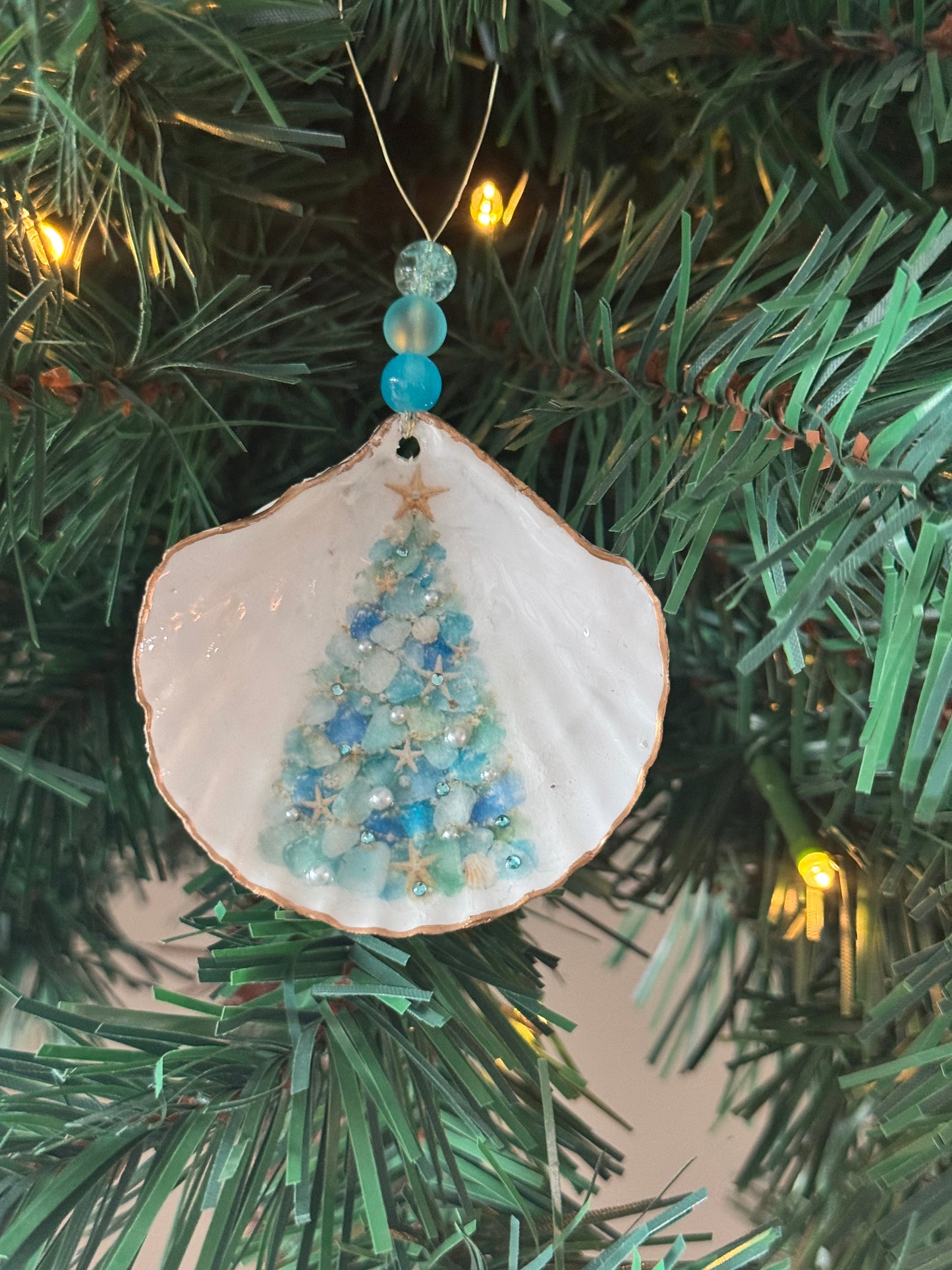 Sea Glass Tree Ornament