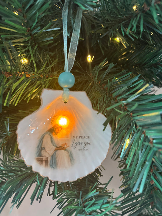 Lighted Shell Ornaments