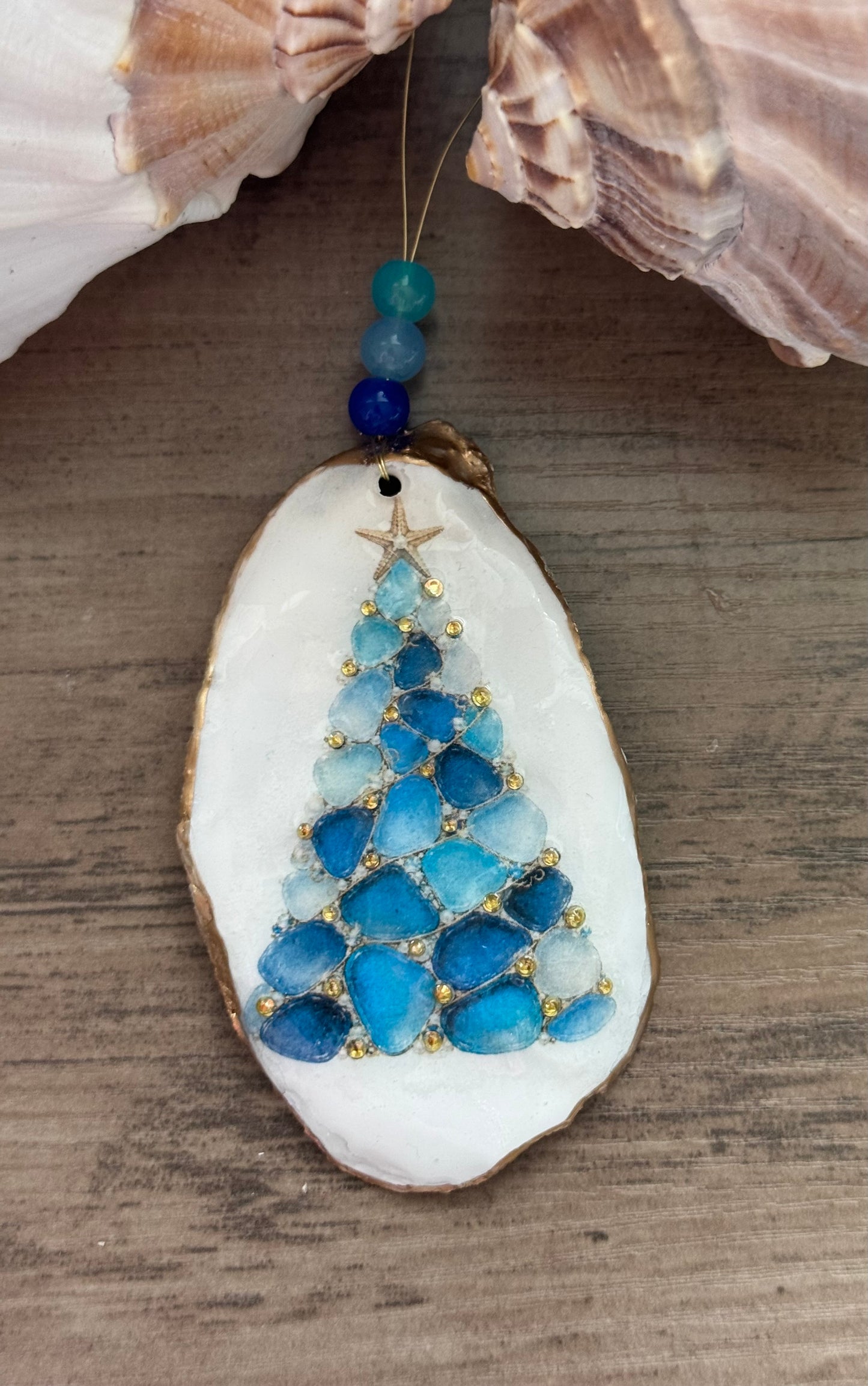 Sea Glass Christmas Tree Ornament