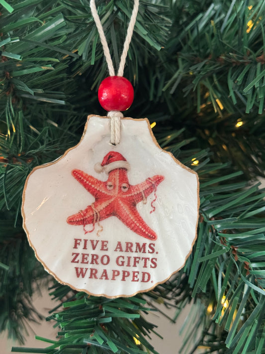 Salty Coastal Christmas Ornament