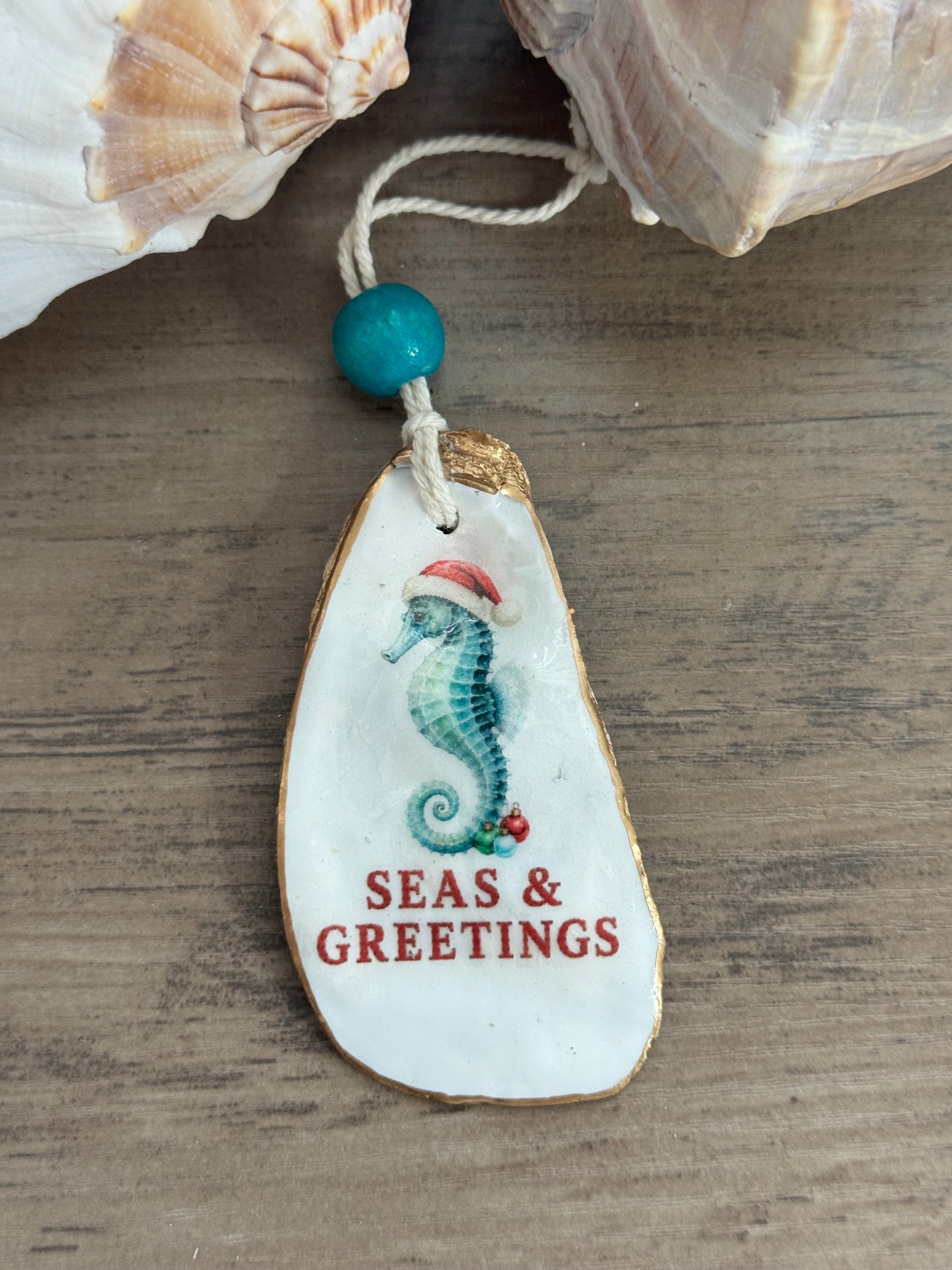 Salty Coastal Christmas Ornament