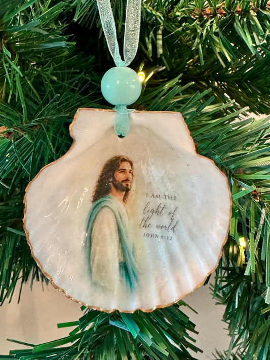 Jesus and Scripture Ornament