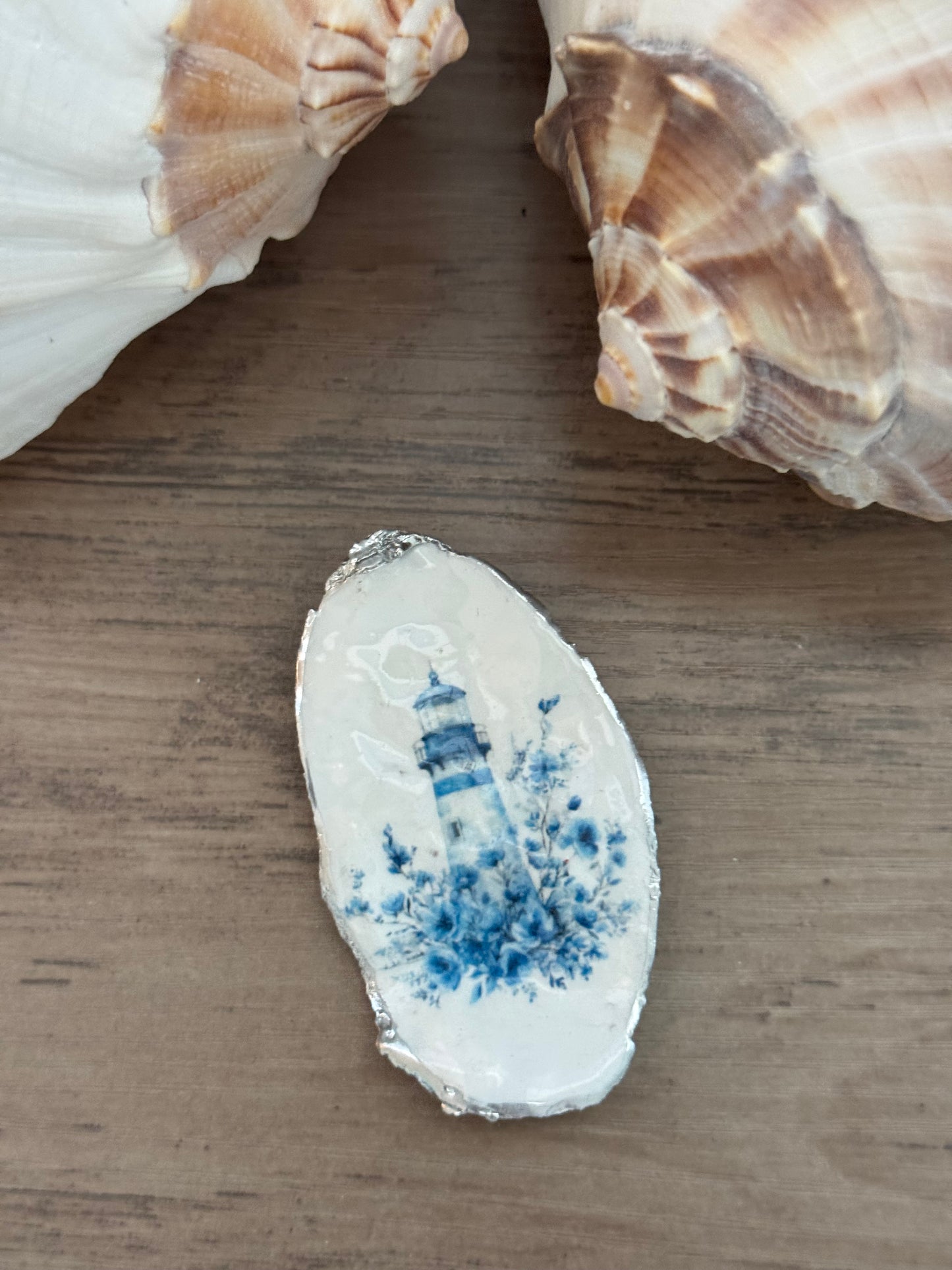 Coastal Shell Art Magnet