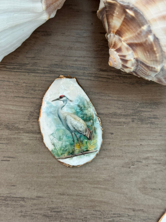 Coastal Shell Art Magnet