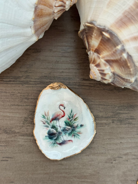Coastal Shell Art Magnet