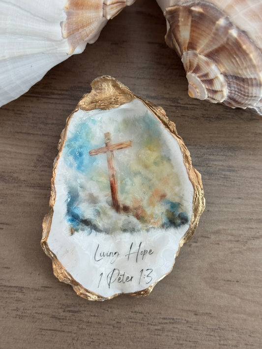 Living Hope Cross Shell