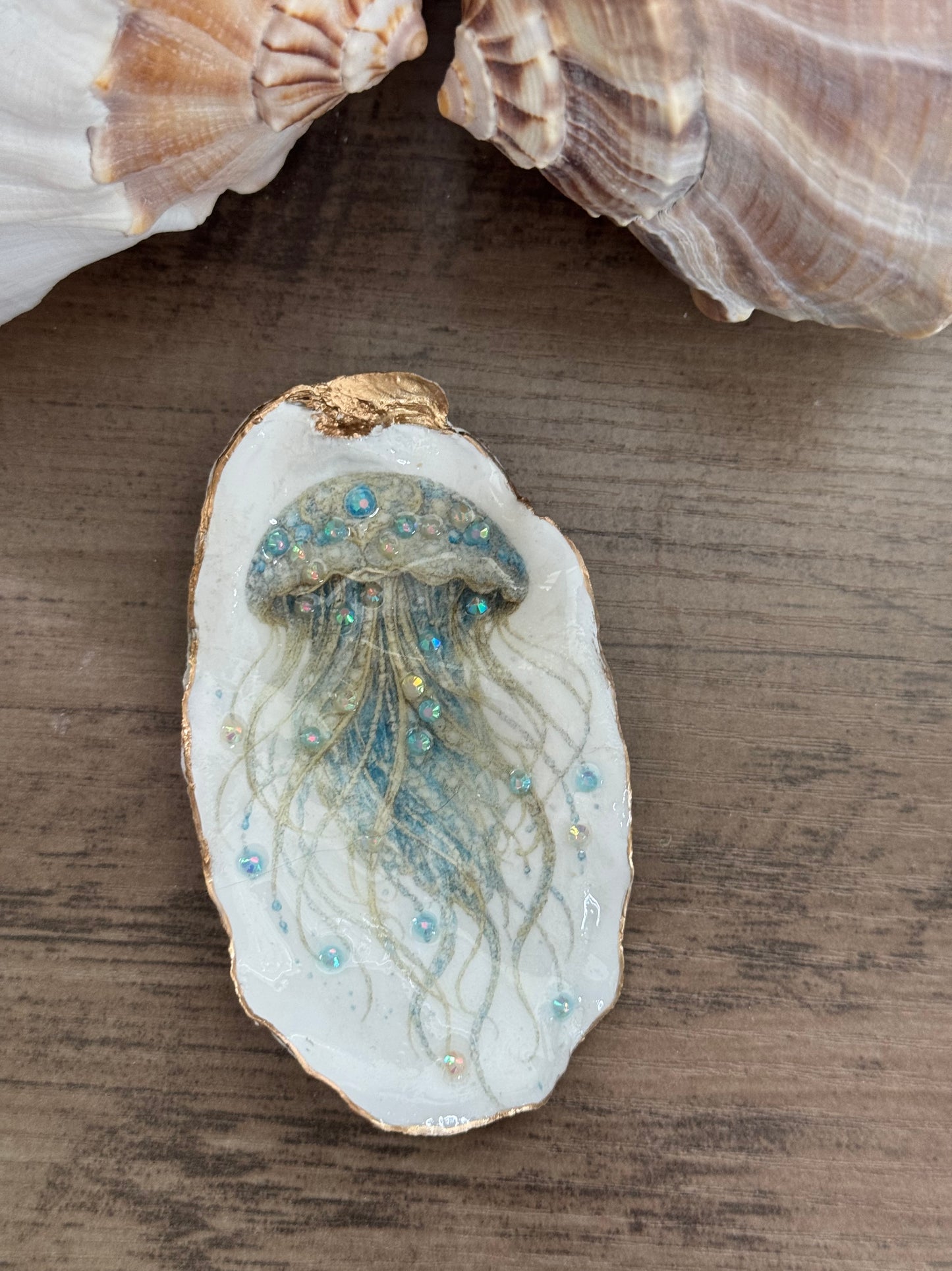 Jeweled Tides Oyster Shell
