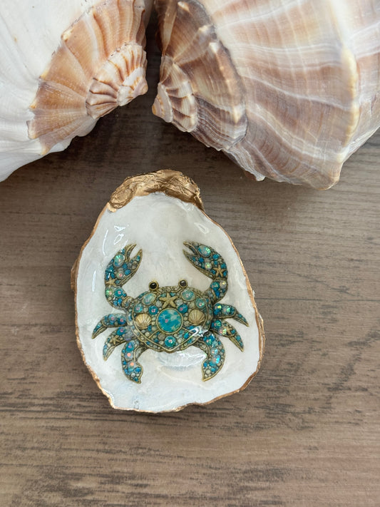 Jeweled Tides Oyster Shell