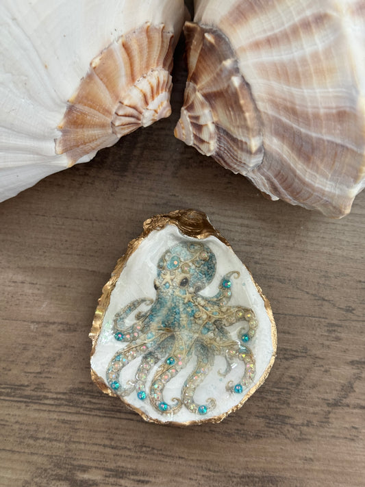 Jeweled Tides Oyster Shell