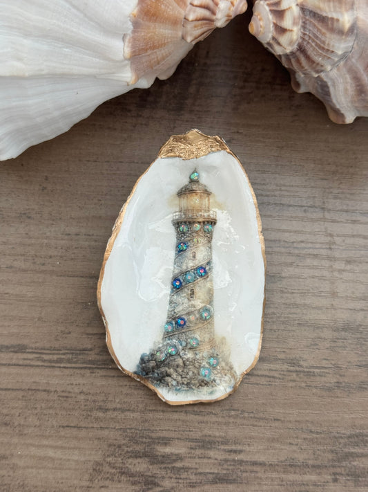 Jeweled Tides Oyster Shell