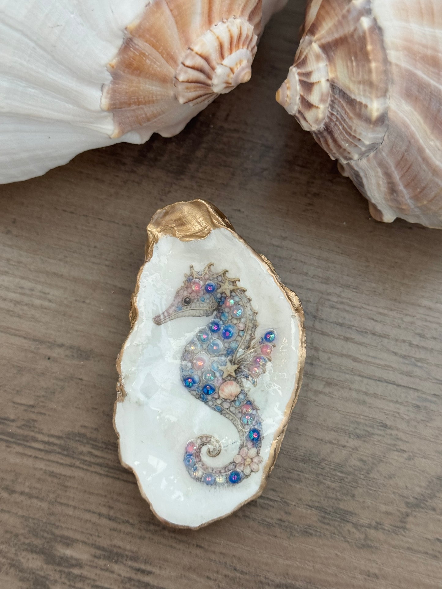 Jeweled Tides Oyster Shell