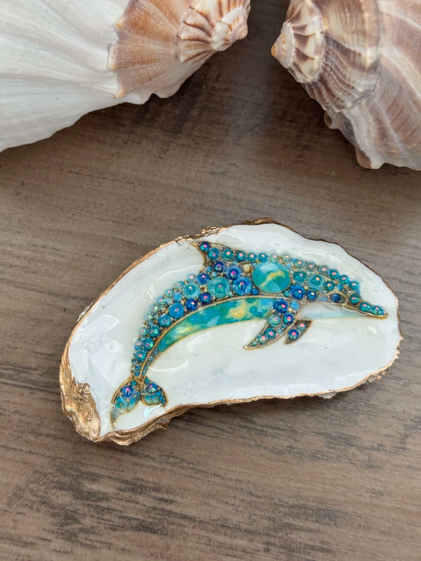 Jeweled Tides Oyster Shell