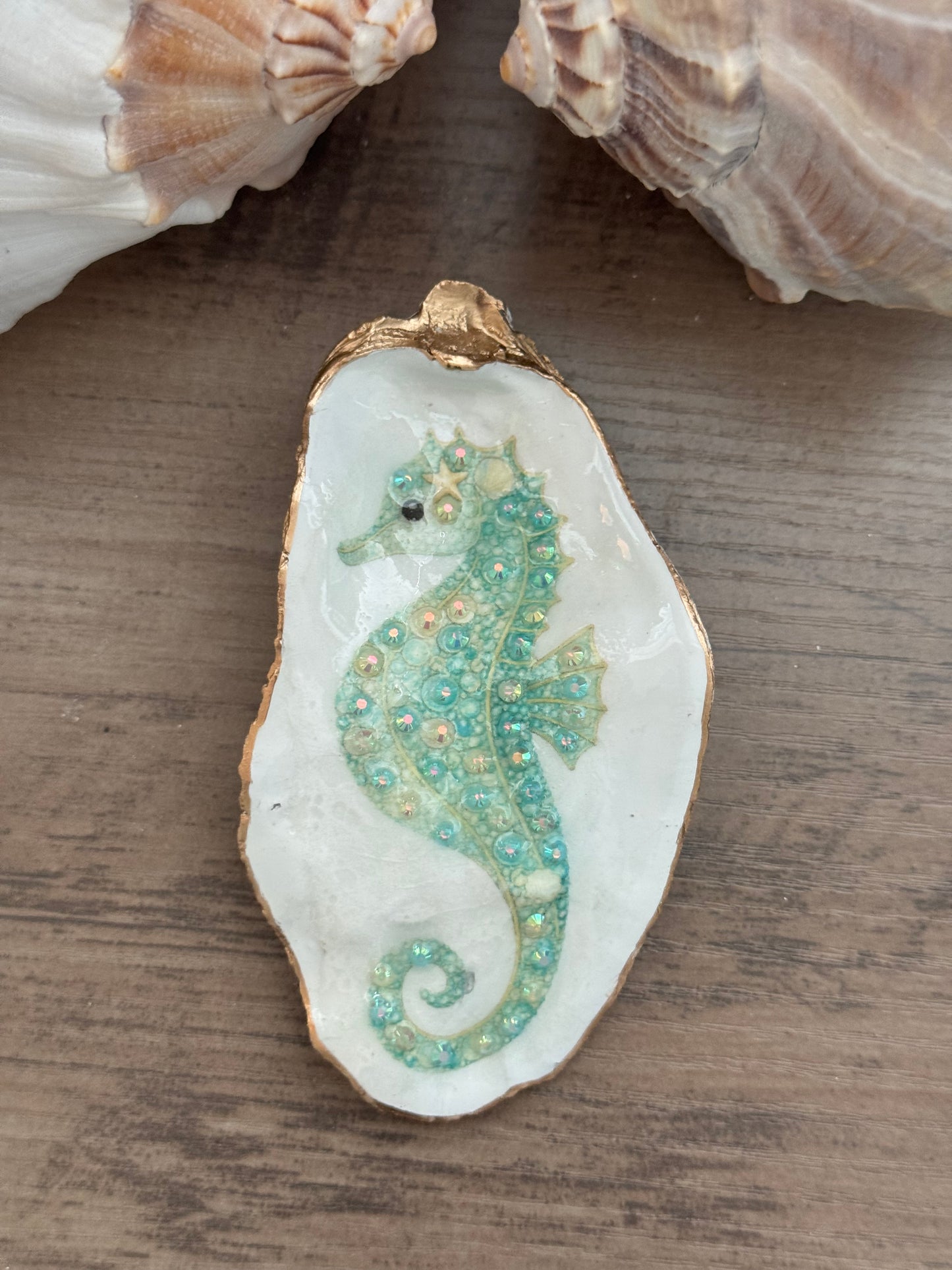 Jeweled Tides Oyster Shell