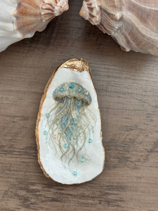 Jeweled Tides Oyster Shell